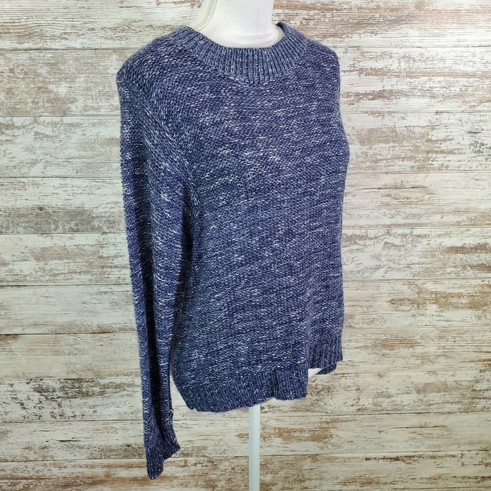 Susina Blue Tonal Denim Sweater, Size XS
